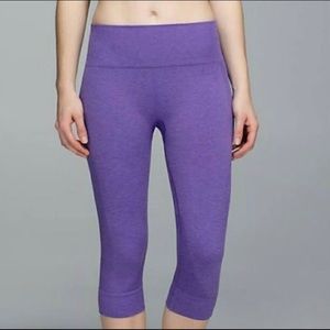 Lululemon Purple Seamless Crop Pant